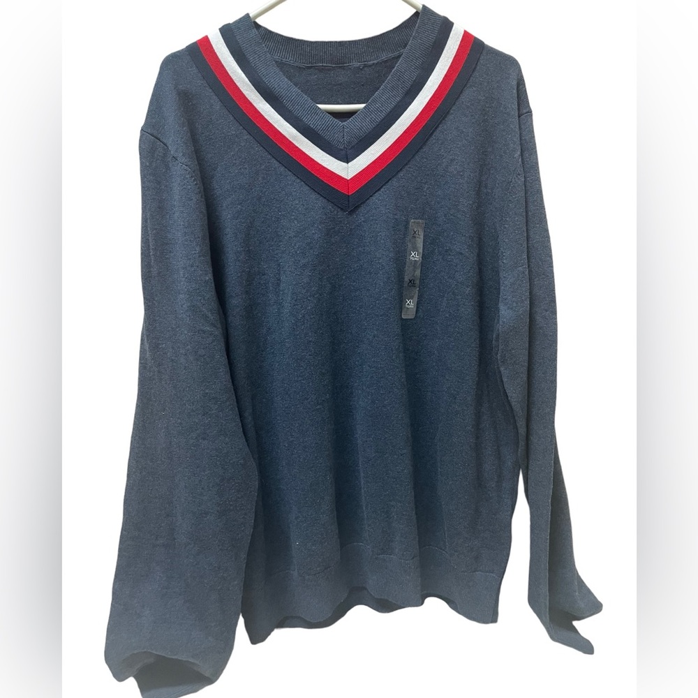 Men's Tommy Hilfiger Long Sleeve Navy Sweater XL